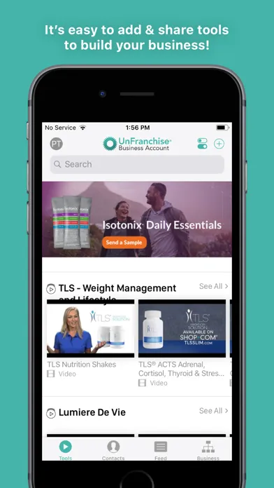Captures d'écran de UnFranchise Marketing App
